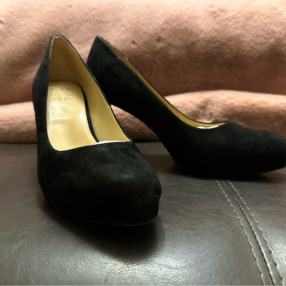Naturalizer Black Suede Heels
